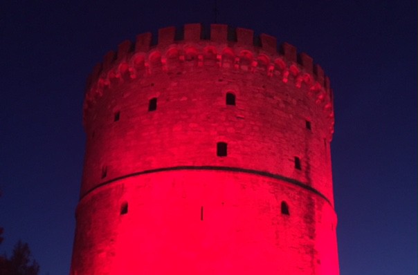 Θεσσαλονίκη: Στα κόκκινα σήμερα (8/5) ο Λευκός Πύργος