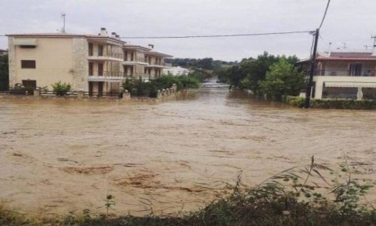 Πλημμύρισε η Χαλκιδική