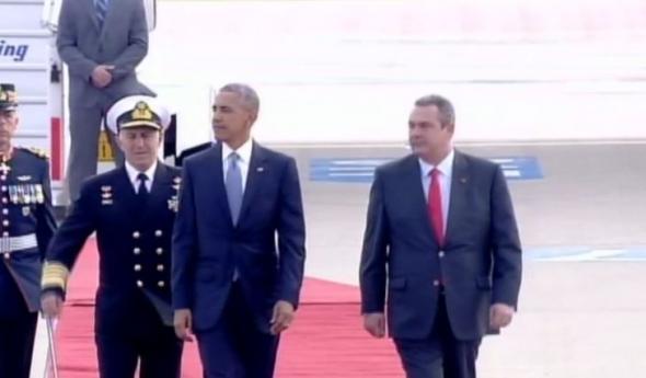 Εφτασε ο Μπαράκ Ομπάμα στην Αθήνα (pics)