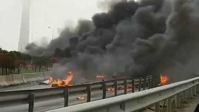 Πέντε νεκροί από συντριβή ελικοπτέρου στην Κωνσταντινούπολη (pics)