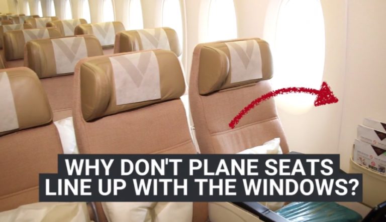 Γιατί δεν ευθυγραμμίζονται οι θέσεις των αεροπλάνων με τα παράθυρα;