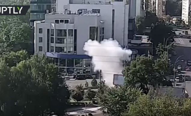 Η στιγμή της έκρηξης παγιδευμένου αυτοκινήτου στο Κίεβο