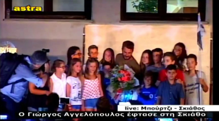 Υποδοχή ήρωα για τον Ντάνο στη Σκιάθο (vid)