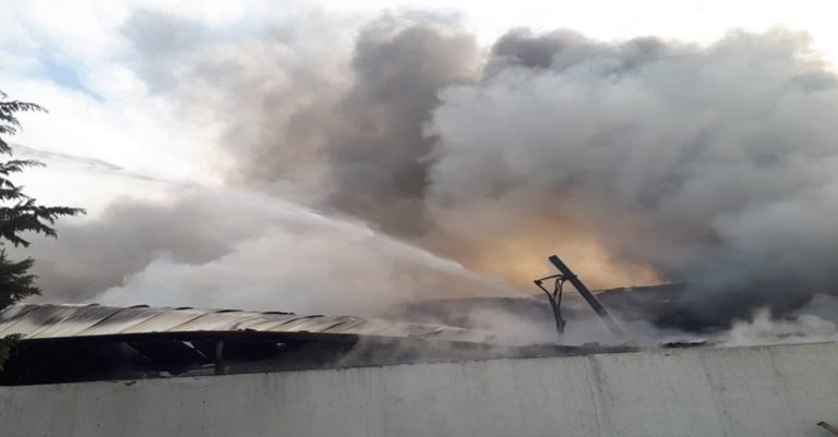 Μεγάλη φωτιά σε εργοστάσια στη Σίνδο (videos)