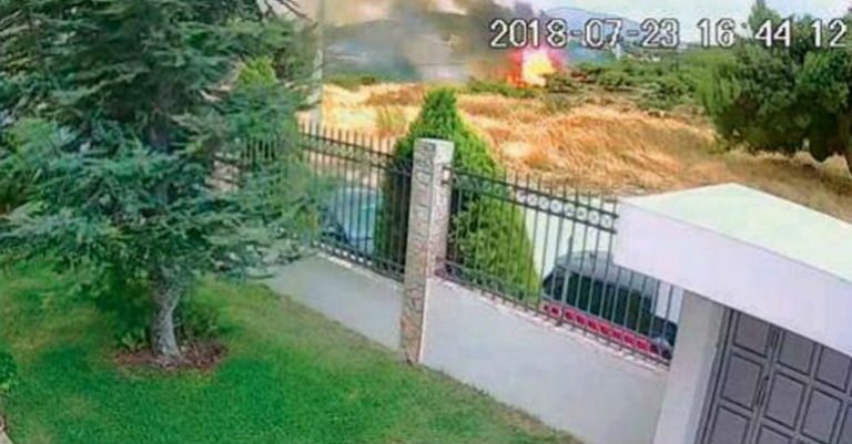Ντοκουμέντο: Η στιγμή της έναρξης της φωτιάς (video)