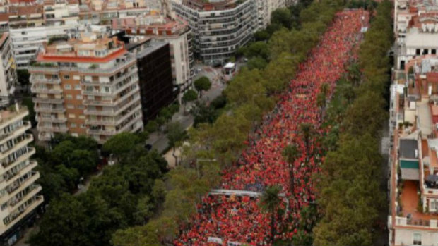 Ένα εκατομμύριο Καταλανοί ζήτησαν πάλι ανεξαρτησία!