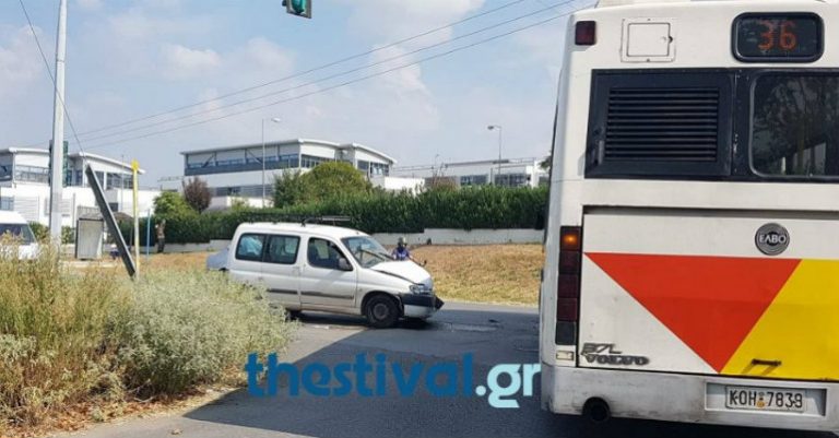 Πριν λίγο: Τροχαίο με λεωφορείο του ΟΑΣΘ