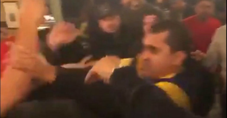 Έπεσε… ξύλο στην Μαδρίτη! (video)