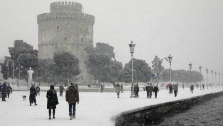 Ψύχος και χιόνια στη Θεσσαλονίκη!