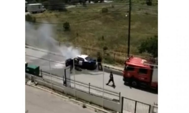 Πριν λίγο: Στις φλόγες ταξί στην Θεσσαλονίκη! (video)