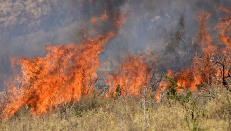 Μαίνεται ανεξέλεγκτη η πυρκαγιά στο Λουτράκι