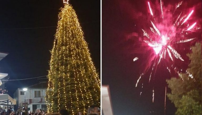 Στη Χαλκιδική το πρώτο Χριστουγεννιάτικο δέντρο!