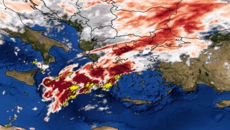 Η κακοκαιρία που σάρωσε την Ελλάδα από το διάστημα