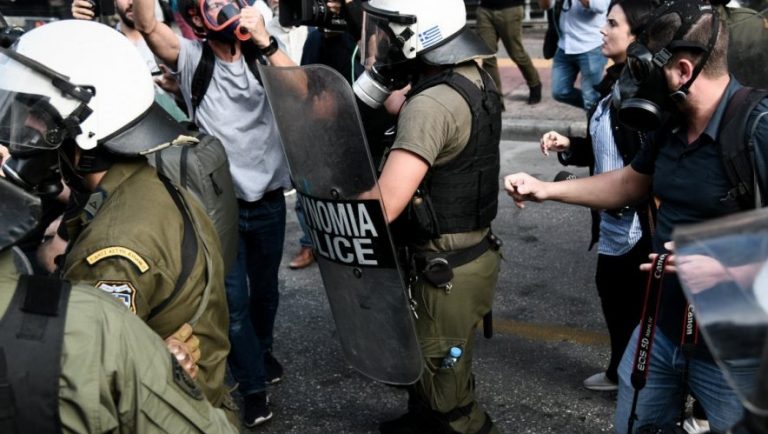 Ένταση στο κέντρο της Αθήνας