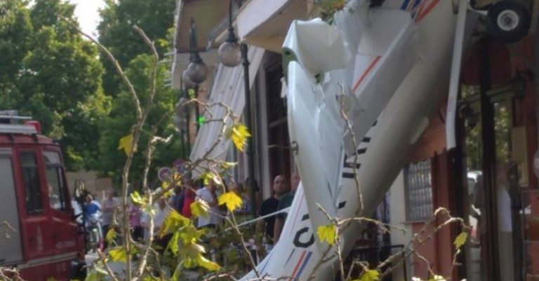 Σέρρες: Πτώση μονοκινητήριου αεροπλάνου σε χωριό