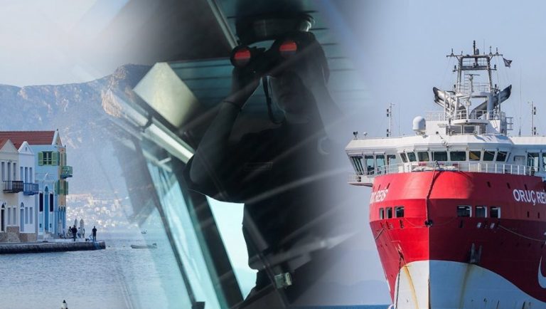 Τουρκική φρεγάτα στα ανοιχτά του Καστελόριζου