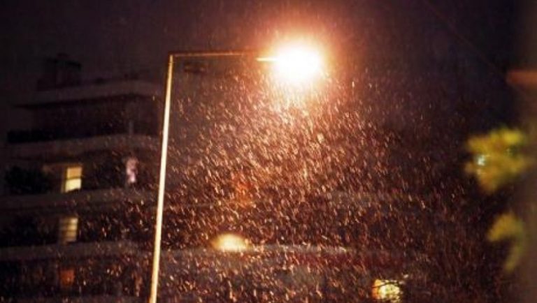 Θεσσαλονίκη: Έπεσαν οι πρώτες νιφάδες (video)