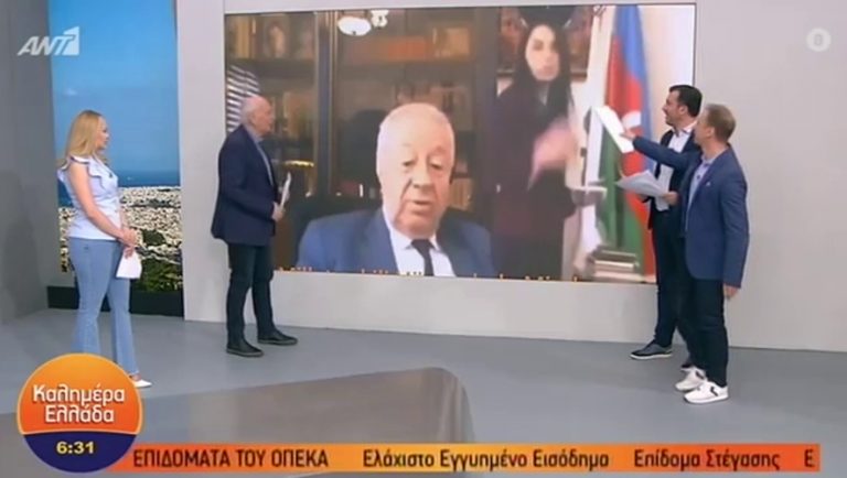 Αζέρος πρώην βουλευτής θωπεύει on air συνεργάτιδά του! (video)