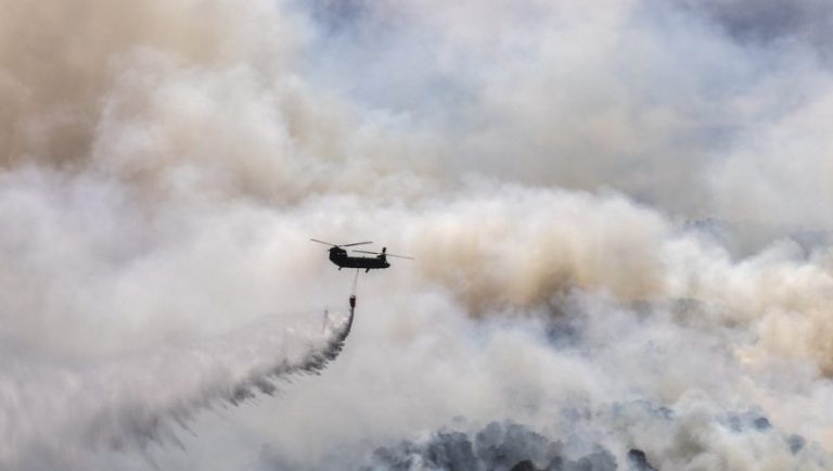 Ανακοινώσεις Χαρδαλιά για τη φωτιά στον Σχίνο Κορινθίας (video)