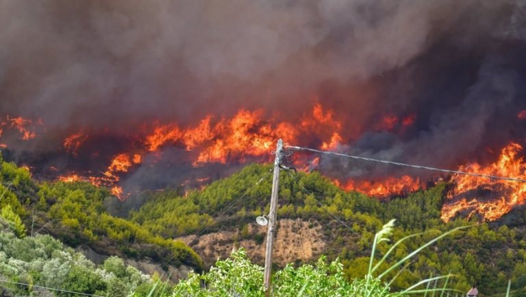 Φωτιά στην Ηλεία: Ένα χιλιόμετρο από την Αρχαία Ολυμπία οι φλόγες