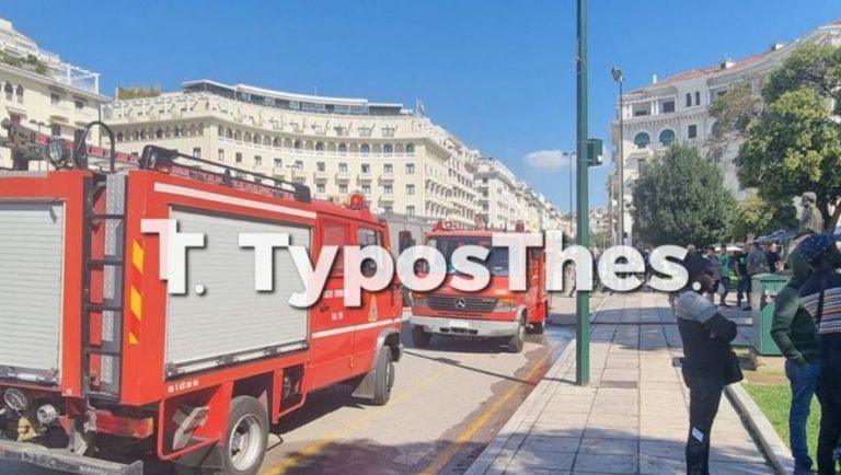 Φωτιά σε καφέ – μπαρ στο κέντρο της Θεσσαλονίκης (video)