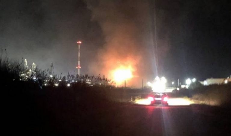 Καβάλα: Έκρηξη και μεγάλη φωτιά σε εγκαταστάσεις πετρελαίων