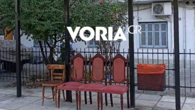 Vintage σαλόνι η στάση λεωφορείου στη Θεσσαλονίκη (videos)