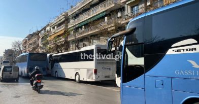 Θεσσαλονίκη: Στους δρόμους οι ιδιοκτήτες τουριστικών λεωφορείων