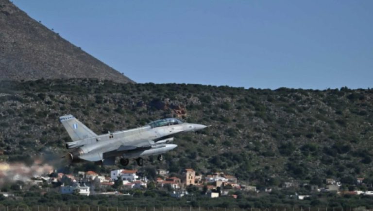 Έπεσε F-16 στη νήσο Ψαθούρα νότια της Χαλκιδικής