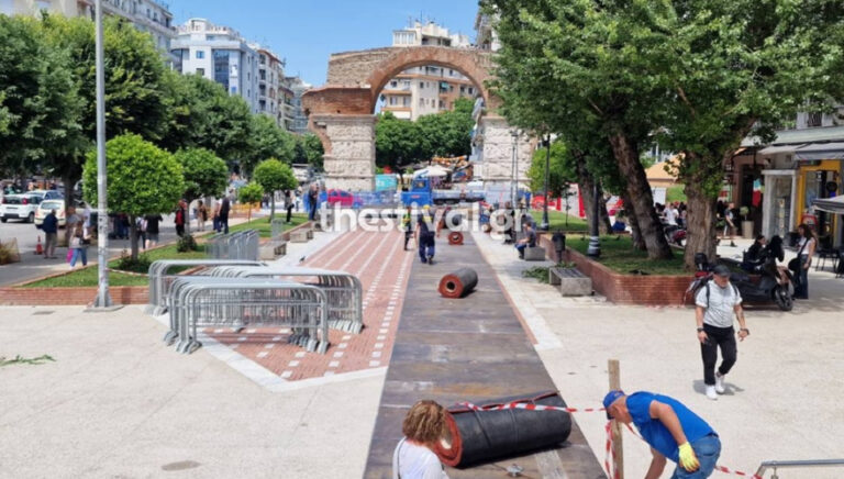 Μεταμορφώνεται η Καμάρα σε γήπεδο στίβου! (pics-video)