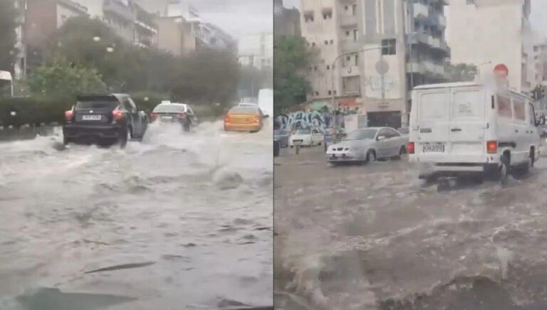 Θεσσαλονίκη: Δρόμοι-ποτάμια στον Βαρδάρη λόγω της έντονης βροχόπτωσης! (videos)